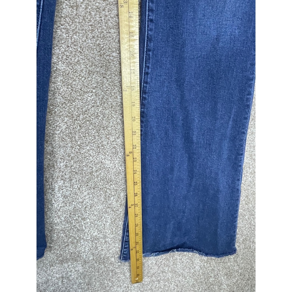 Abercrombie & Fitch Ultra High Rise Flare Jeans Women 28 Dark Wash Stretch Denim - Picture 8 of 11